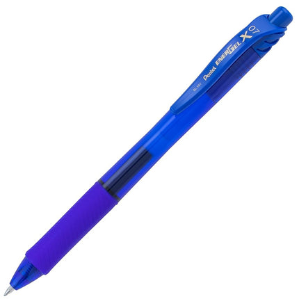 Pentel EnerGel-X 0.7mm Tip Retractable Pen, Blue (Pack of 12)