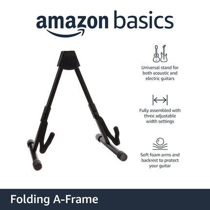 Amazon Basics Guitar Folding A-Frame Stand for Acoustic and Electric Guitars