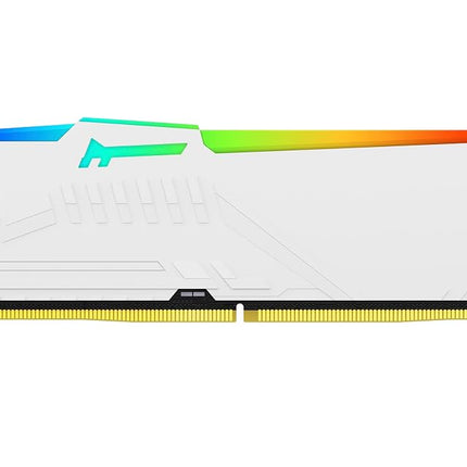 Kingston FURY Beast White RGB 32GB (2x16GB) 5600MT/s DDR5 CL40 DIMM Desktop Gaming Memory Kit of 2 Intel XMP - KF556C40BWAK2-32