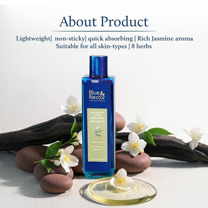 Blue Nectar Body Oil for Women & Men | Bath & Body Massage Oil with Ashwagandha & Natural Jasmine Oil (200 ml)