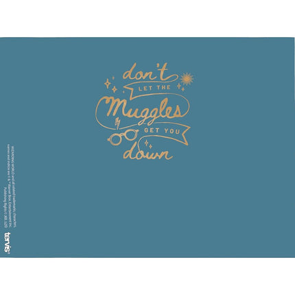 Tervis Harry Potter - No dejes que los muggles te depriman, vaso de viaje de doble pared aislado hecho en EE. UU., mantiene las bebidas frías y calientes, 710 ml con tapa de pajita, Clásico