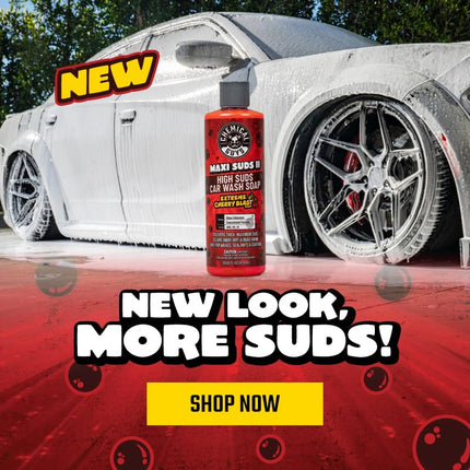 Chemical Guys CWS_101_64 Maxi-Suds II Foaming Car Wash Soap (Works with Foam Cannons, Foam Guns or Bucket Washes) Safe for Cars, Trucks, Motorcycles, RVs & More, 64 fl oz (Half Gallon), Cherry Scent
