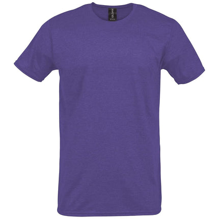 Gildan Unisex's Softstyle Cotton T-Shirt, Style G64000, Multipack, Heather Purple (2-Pack), XXL (Pack of 2)