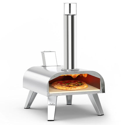 BIG HORN OUTDOORS 12 Inch Wood Pellet Pizza Oven, 