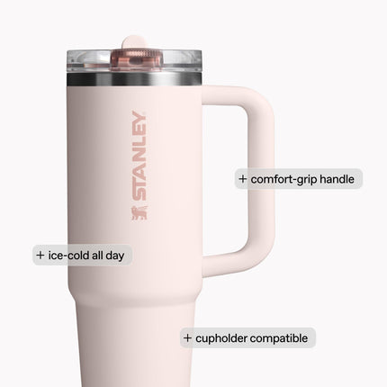 STANLEY Quencher ProTour Flipstraw Tumbler, 40 oz, Frost