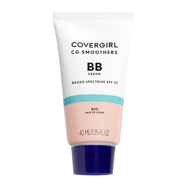 CoverGirl CG Smoothers BB Cream Tinted Moisturizer + Sunscreen SPF 21 - # 805 Fair To Light For Women 1.35 oz Makeup