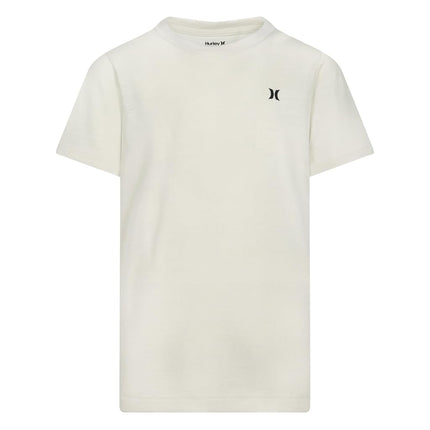 Hurley Boys' Soft Basic Cloud Slub T-Shirt, Bone, 4T