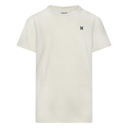 Hurley Boys' Soft Basic Cloud Slub T-Shirt, Bone, 