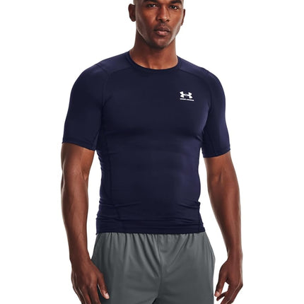 Under Armour Mens UA HG Armour Comp SS, short-sleeved sports t-shirt for men, comfortable and lightweight gym clothes for workouts
