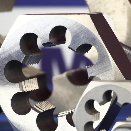 Drill America 1-1/2"-6 Carbon Steel Hex Rethreading Die, DWT Series