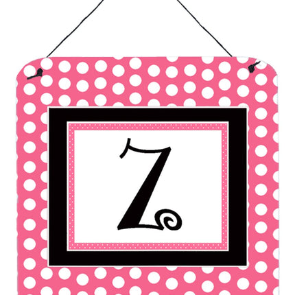 Caroline's Treasures Letter Z Initial with Pink/Bl