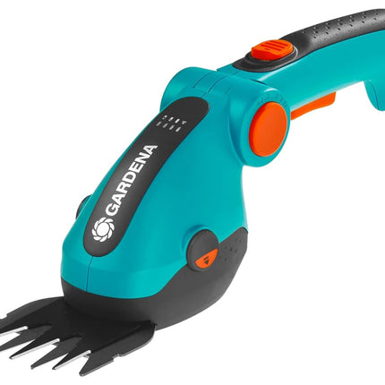 GARDENA (09887) Cordless Hedge Trimmer and Grass Shears, Electric Garden Tools for Battery Trimming of Lawn Edges, Shrubs, and Bushes. Handheld with 80 Min Runtime.