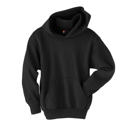 Hanes - Sweat à capuche polaire Eco Smart pour petit garçon, noir, très petit