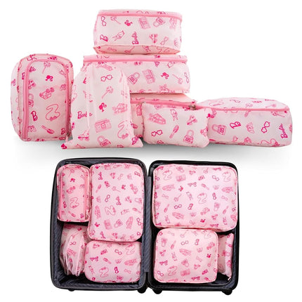 Collectibles Care Bears Beauty 7 Piece Soft Storage Organization Packing Cubes Travel Set (Officially Licensed Product) By Franco
