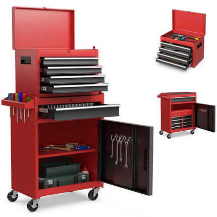 Goplus Rolling Tool Chest, 5 Drawers Tool Storage 