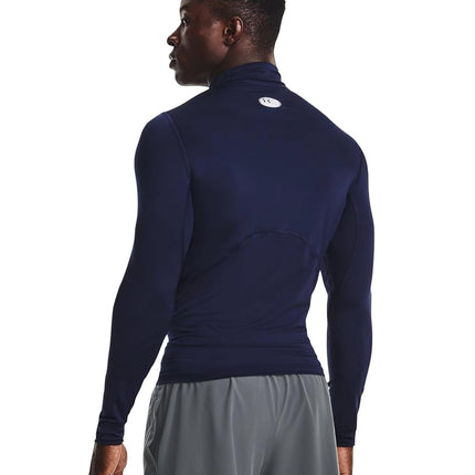 Under Armour Men's HeatGear Mock Langarm-t-Shirt, Midnight Navy (410), L Long