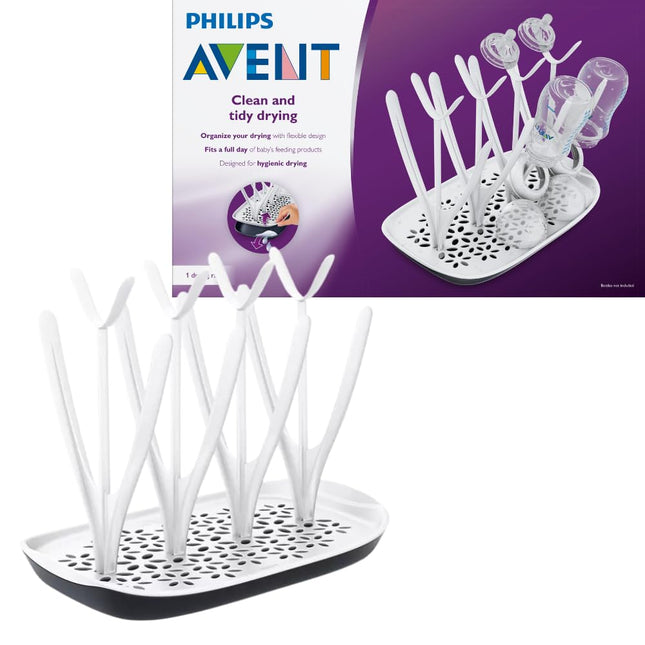 Philips Avent Baby Bottle Drying Rack, White, SCF149/00