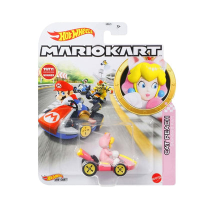 Hot Wheels Mariokart - Cat Peach Kart Estándar