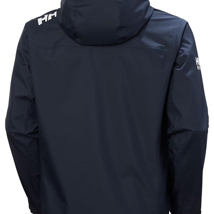 Helly Hansen Men's Crew Hooded Jacket 2.0, Navy, 2XL