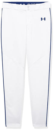 Under Armour Boys' Utility Baseball Pant Pipe, (101) White/Royal/Royal, Youth Large