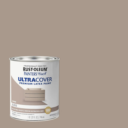 Rust-Oleum 1994502 Painters Touch Quart Latex, Gloss Almond