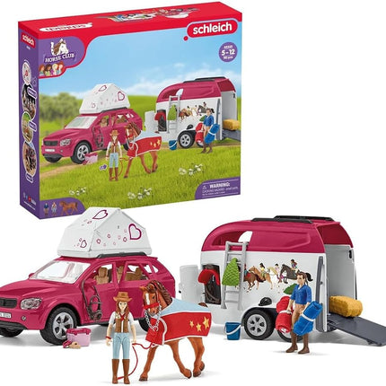 Schleich Horse Club - 110Pc Horse Camping Playset w/ Car and More | 42535