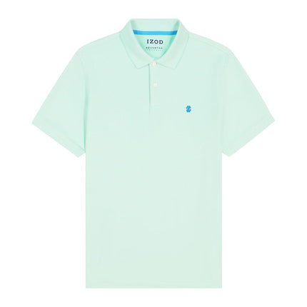 IZOD Men's Advantage Performance Short Sleeve Polo Shirt, Birds Egg Green, Large