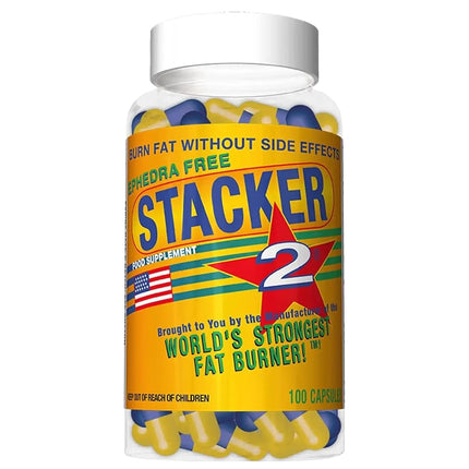 Stacker 2 Fat Burner Capsules, Ephedra Free, 100-C
