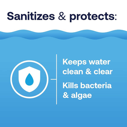 HTH Spa 86109 Bromine Tablets, Chemical Sanitizer for Spas & Hot Tubs - Fits All Floaters for Easy Application, Creates Soft Water Feel, No Chlorine Odor, Eliminates Bacteria & Algae, 2 lbs