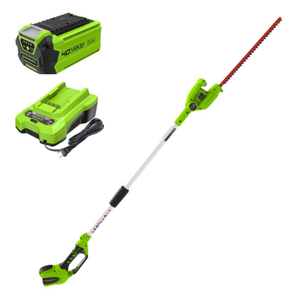 Greenworks 22-Inch 40V Cordless Pole Hedge Trimmer