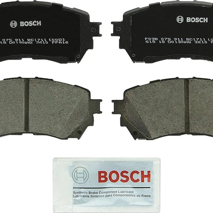 BOSCH BC1711 QuietCast Premium Ceramic Disc Brake Pad Set - Compatible with Select Mazda 6; FRONT