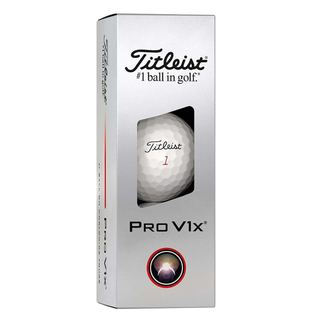 Titleist Pro V1x Golf Ball, Pack of 12, White (Std Play Number #1-4)