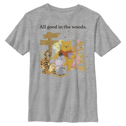 Disney Lilo & Stitch Stitch Moods - Camiseta jaspeada de cuello redondo para niño, gris jaspeado atlético, extragrande