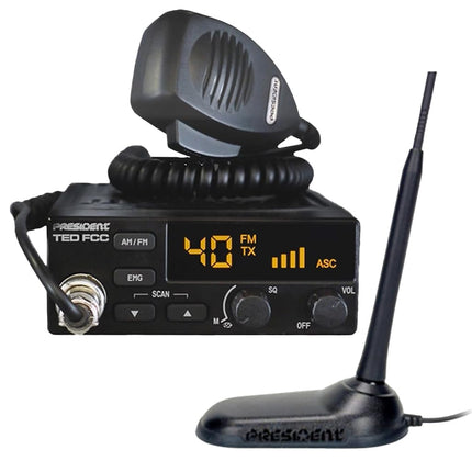 President CB Radio Starter Kit with TED FCC 40-Cha