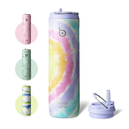 Bottle Bottle Insulated Water Bottle 24oz with Str