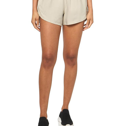 Under Armour Women's Mileage Shorts, (289) Khaki Base / / Reflective, M