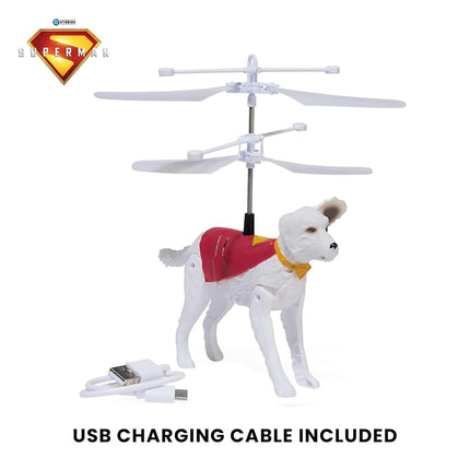 DC Comics, SUPERMAN Up in the Sky! Flying Krypto, RC Toys and Remote Control Toys for Kids, 19-cm Hovering Superdog, For Ages 4 and Up