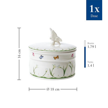 Villeroy & Boch Large Bowl, Hard Porcelain, White, 16 cm, Snowdrops