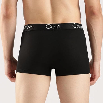 Calvin Klein Men's Ultra Soft Modern Modal Trunk, 3 Black, XL