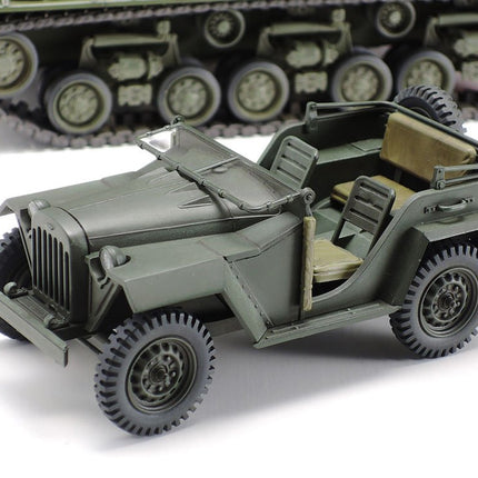 Tamiya 1/35 M4A3E8 Sherman Easy Eight w/GAZ67B