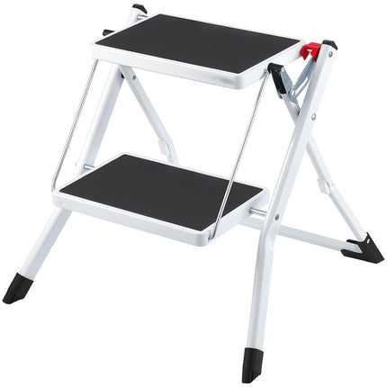 VEVOR Step Ladder 2-Step 150kg Capacity, Ergonomic