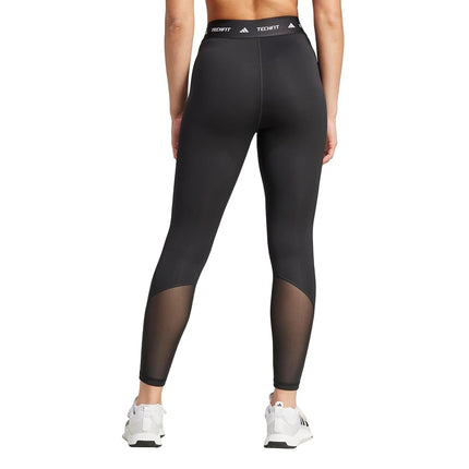 adidas Women's Techfit 3 Stripes 7/8 Leggings, Black, M