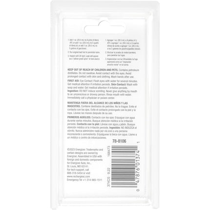 Certified Auto Pro Oil and Fuel System UV Dye Leak Detection for Cars & Trucks & More, 1 Oz, 374CS, Universal
