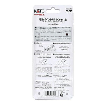 Kato Electric Turnout Left 150mm/6 20-240