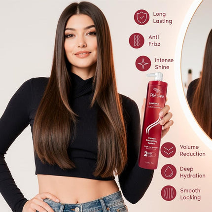 I Belli Capelli Ravenna Professional Keratin Hair B-tox -Cirugia Capilar para el Cabello, Smoothing, B-tox Hair Treatment, Celulas Madres Para el Cabello-Straightener System 3x1L 105.8oz