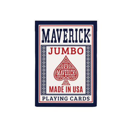 Maverick Playing Cards 12 Pack, Made in USA, Jumbo Index, Red and Blue Decks, Bulk Playing Cards for Poker, Card Games, and Family Game Night