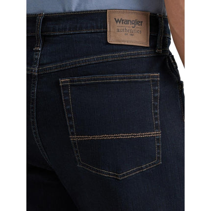 Wrangler Authentics Men's Relaxed Fit Boot Cut Jean, Dark Harbor, 31W x 32L