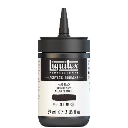 Liquitex Professional Acrylic Gouache 2-oz bottle, Mars Black