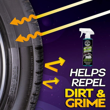 Chemical Guys, Galactic Black Wet Look Tire Shine Dressing, Black, 32 oz