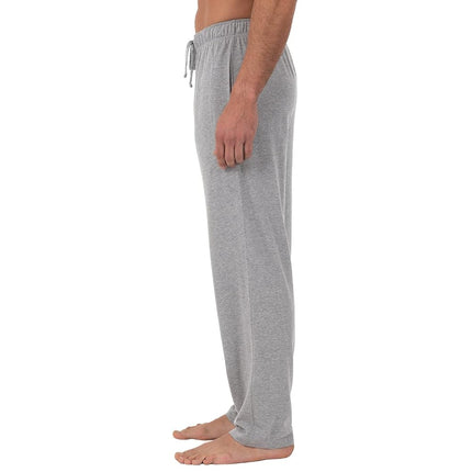Fruit of the Loom Men's Extended Sizes Jersey Knit Sleep Pajama Lounge Pant (1 & 2 Packs) Bottom, Light Grey Heather, Medium